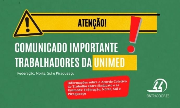 ACORDO COLETIVO UNIMED FEDERAÇAO, SUL, NORTE E PIR